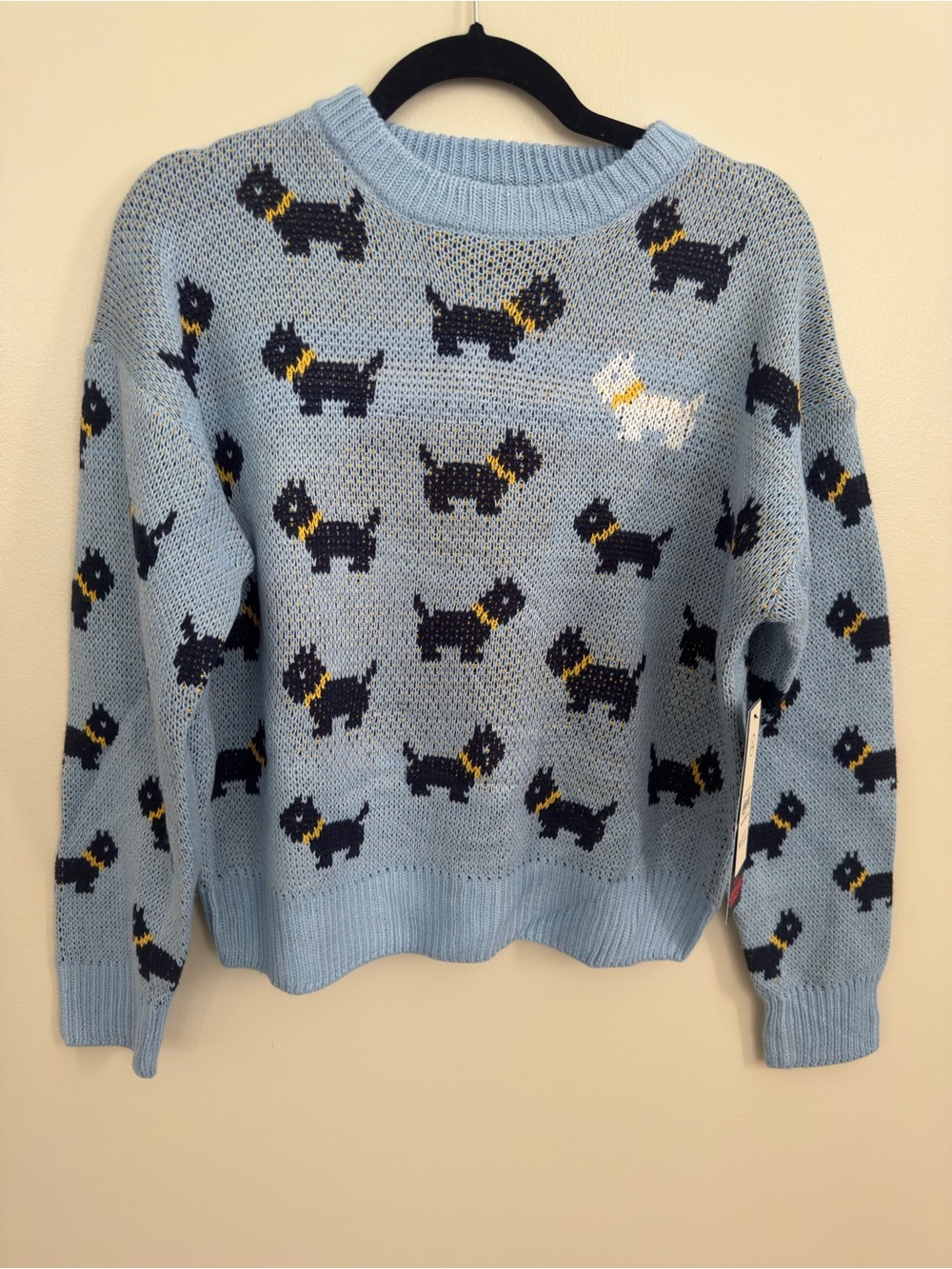 No Boundaries Stranger Things Scotty Dog Sweater NWT Medium